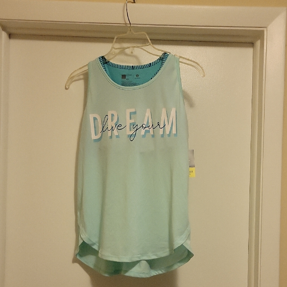 NWT: Xersion Girls Plus Blue Quick-Dry Tank